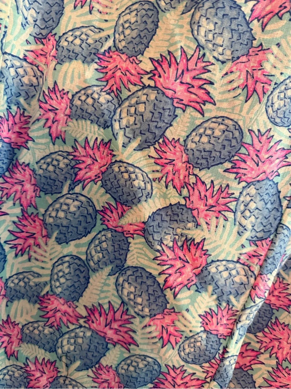 Vineyard Vines Pineapple Print womens Casual Bottoms - Blue & Pink